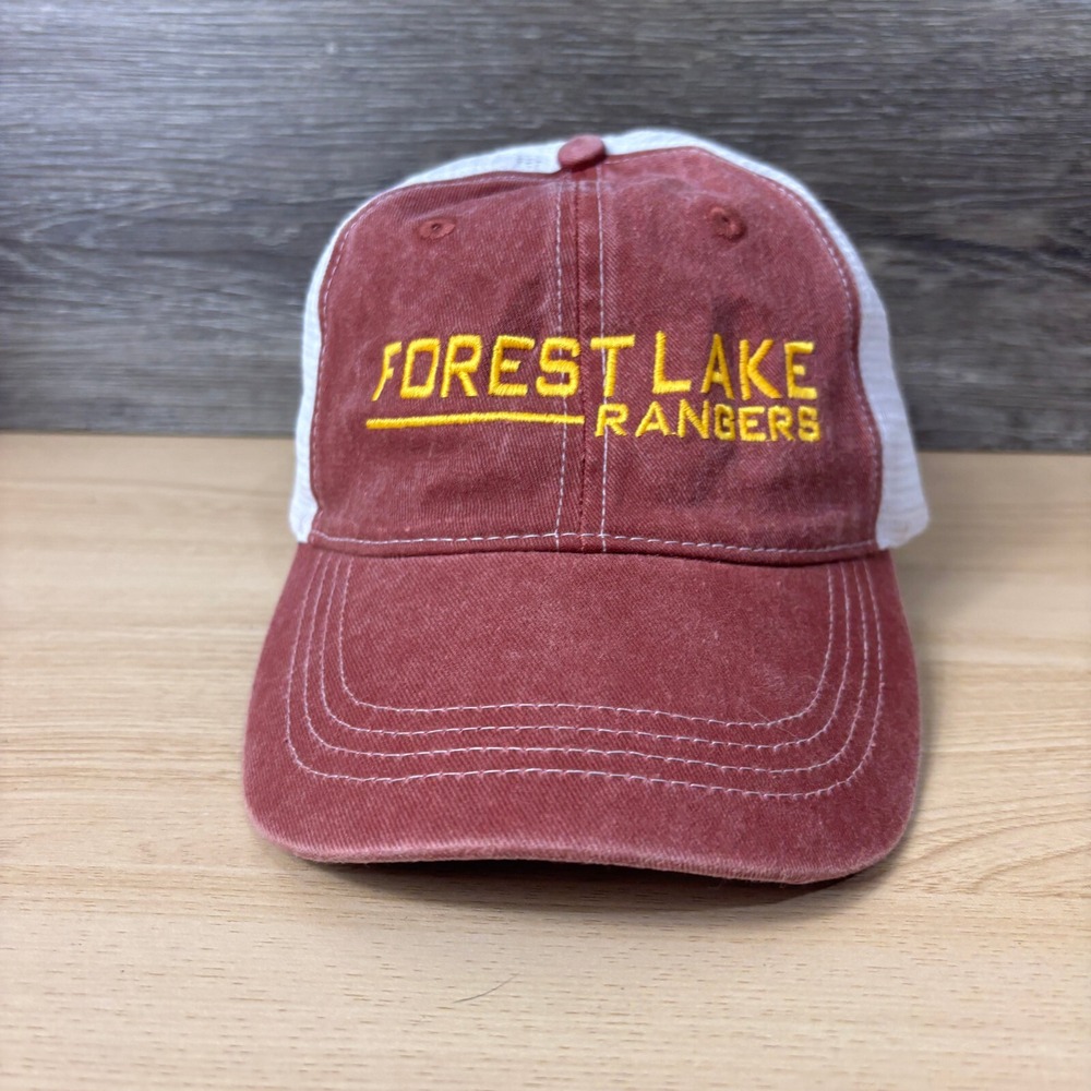 Forest Lake Rangers Hat Cap Snap Back Red Minnesota High School Adjustable
